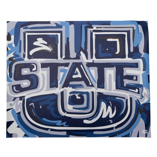 U-State Painted Justin Patten Logo Canvas Print 16x20
